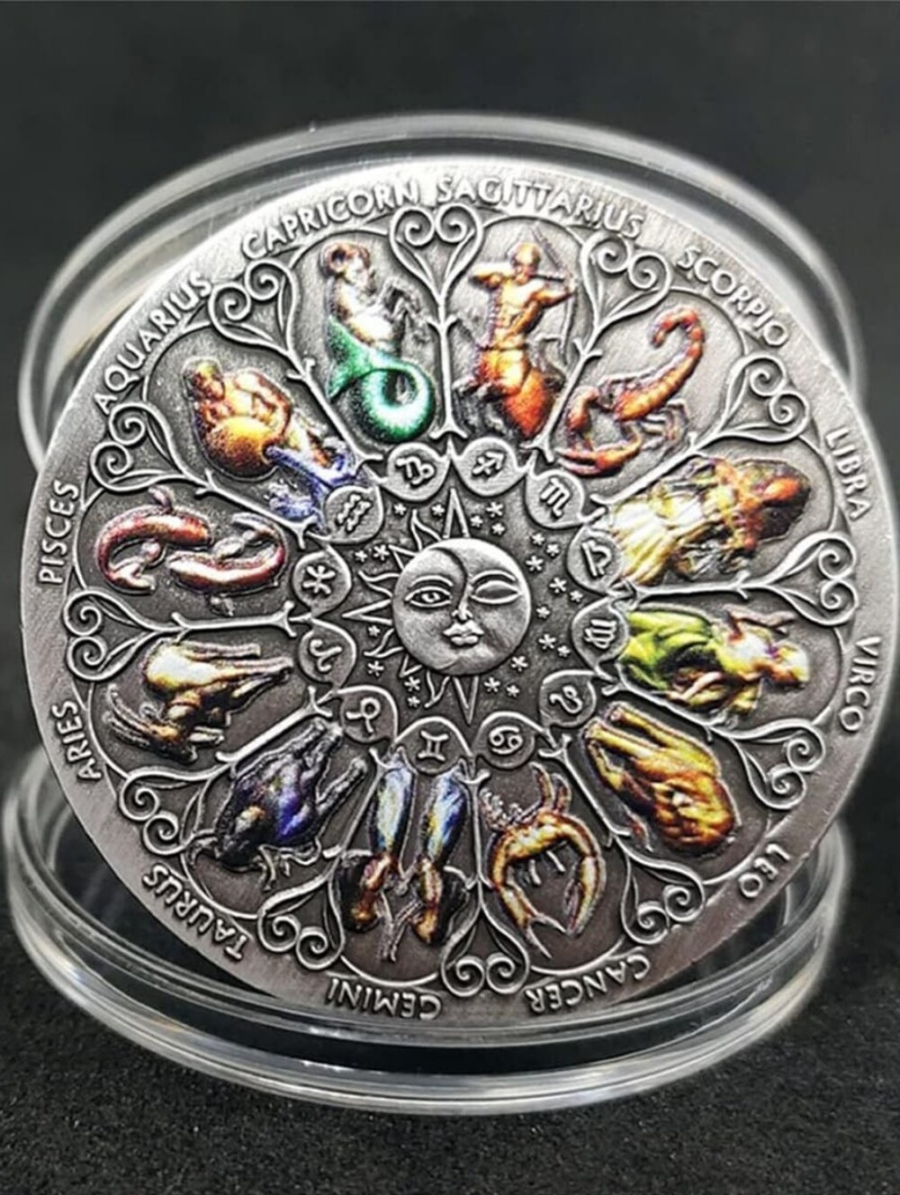 12 Signs of the Zodiac 3D Commemorative Challenge Coin
